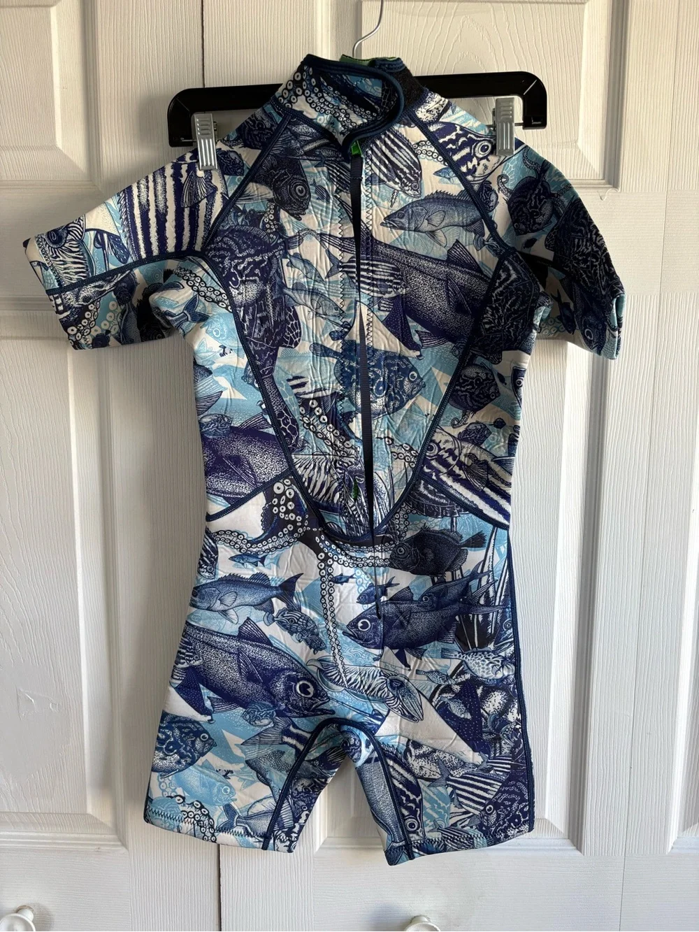 Scorching Bay Premium Neoprene Wetsuit Diving Surfing Youth 10-12 Blue Fish‎